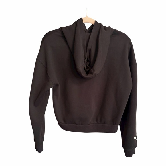 PUMA Women's  BMW M Motorsport Essentials Logo Cropped Hoodie-Size Medium - Picture 6 of 11